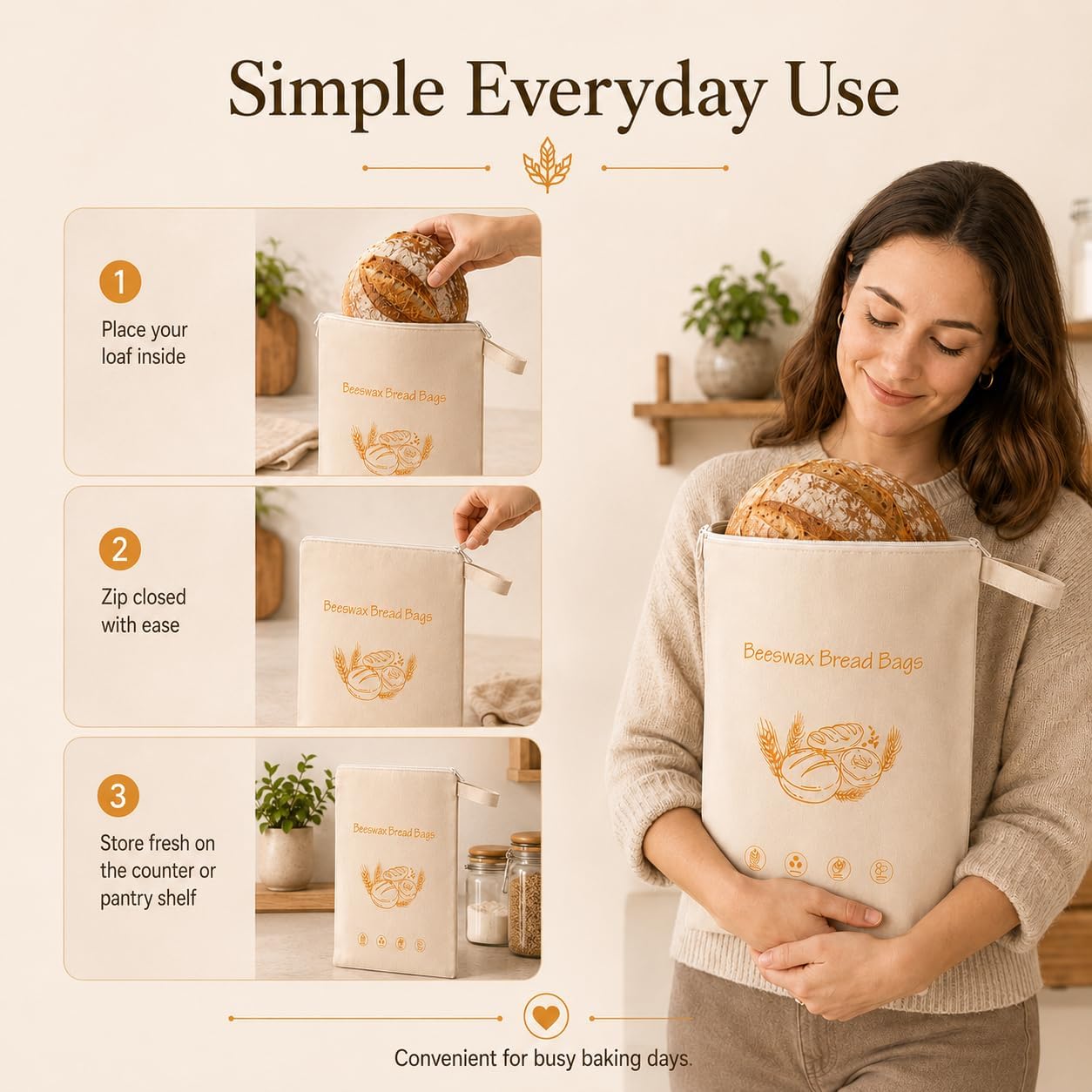 Beeswax Bread Bag — image 8 of 8