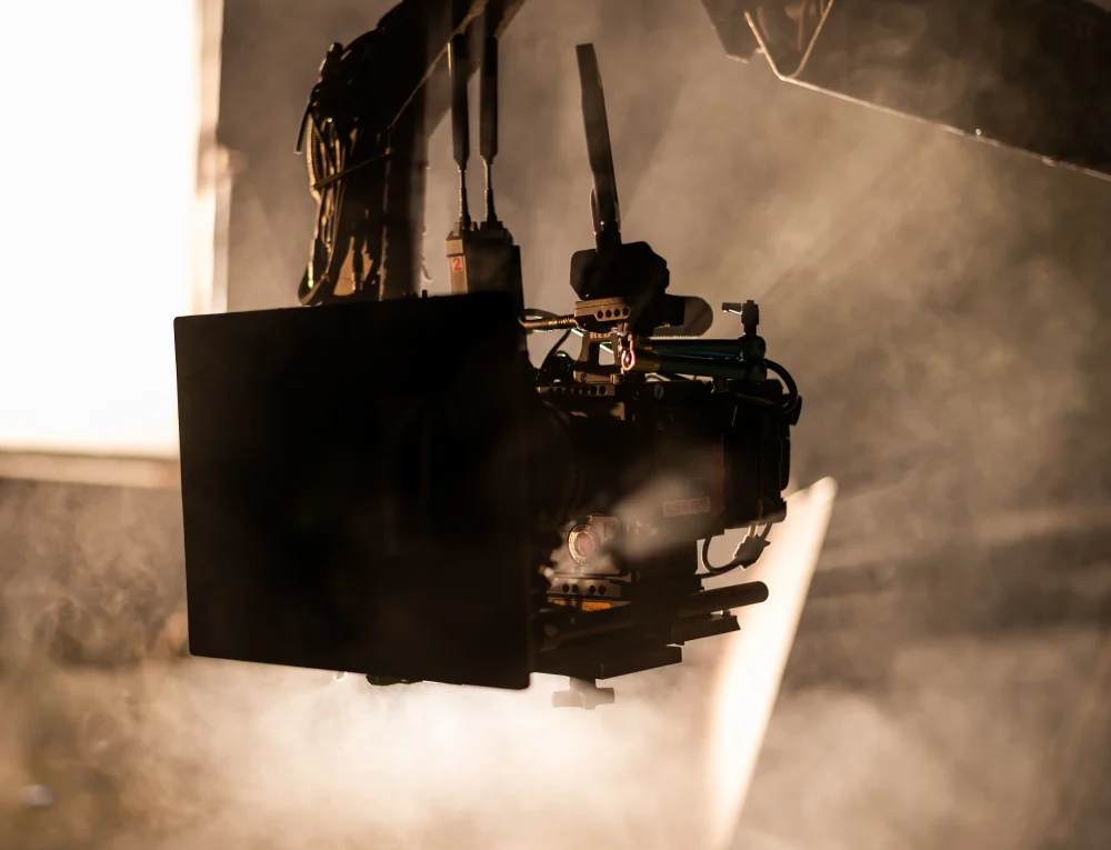 cinema film set dramatic smoke