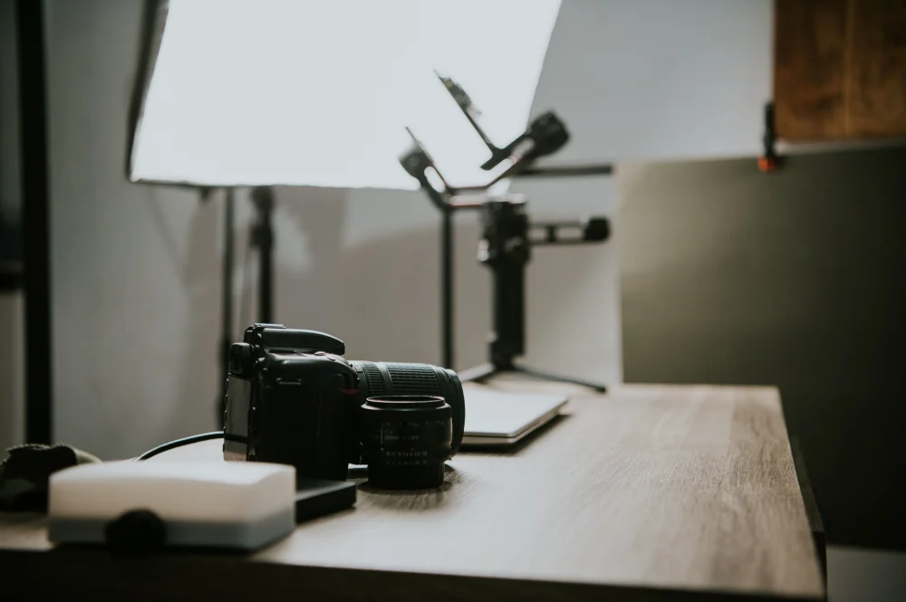 photography gear table