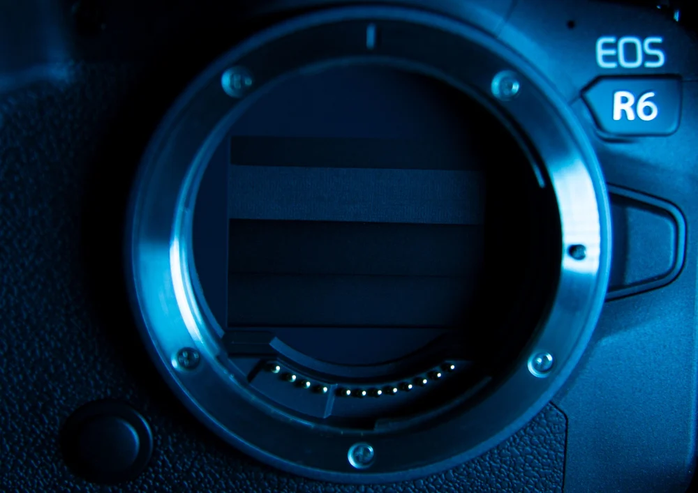 camera sensor closeup