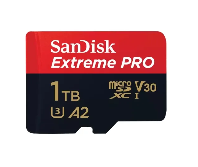2x SanDisk Extreme PRO 1TB microSDXC Cards with SD Adapters