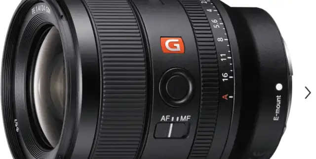 Sony FE 24mm f1.4 GM Prime Lens