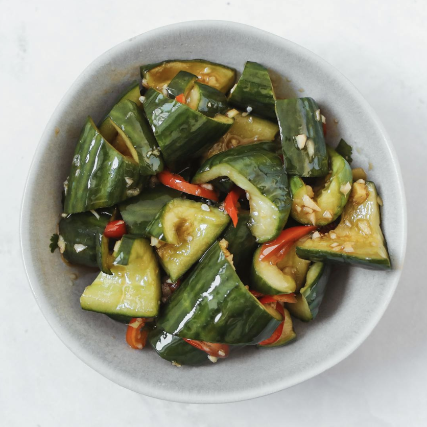 Cucumber and Chili Oil Salad