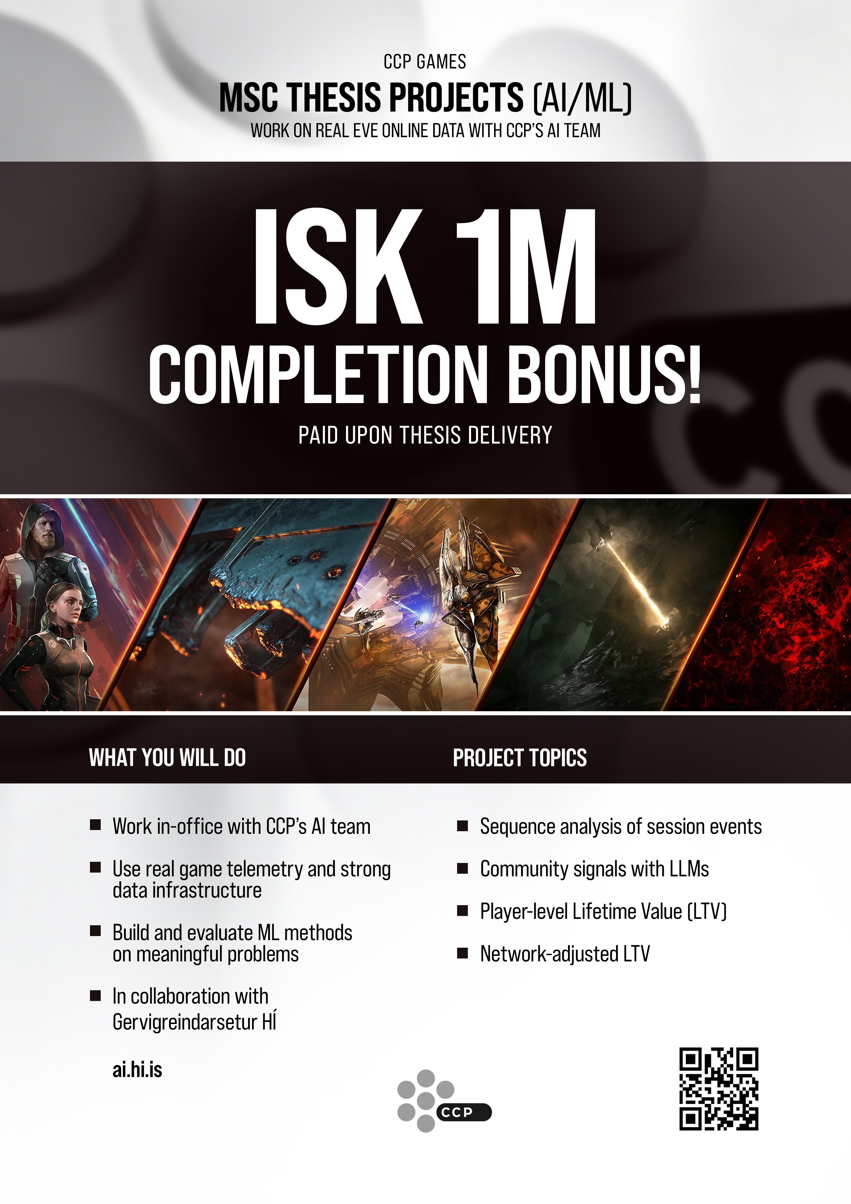 CCP Games - MSc projects