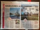 In de media, De Telegraaf: 'Koukleumen in de camper?'