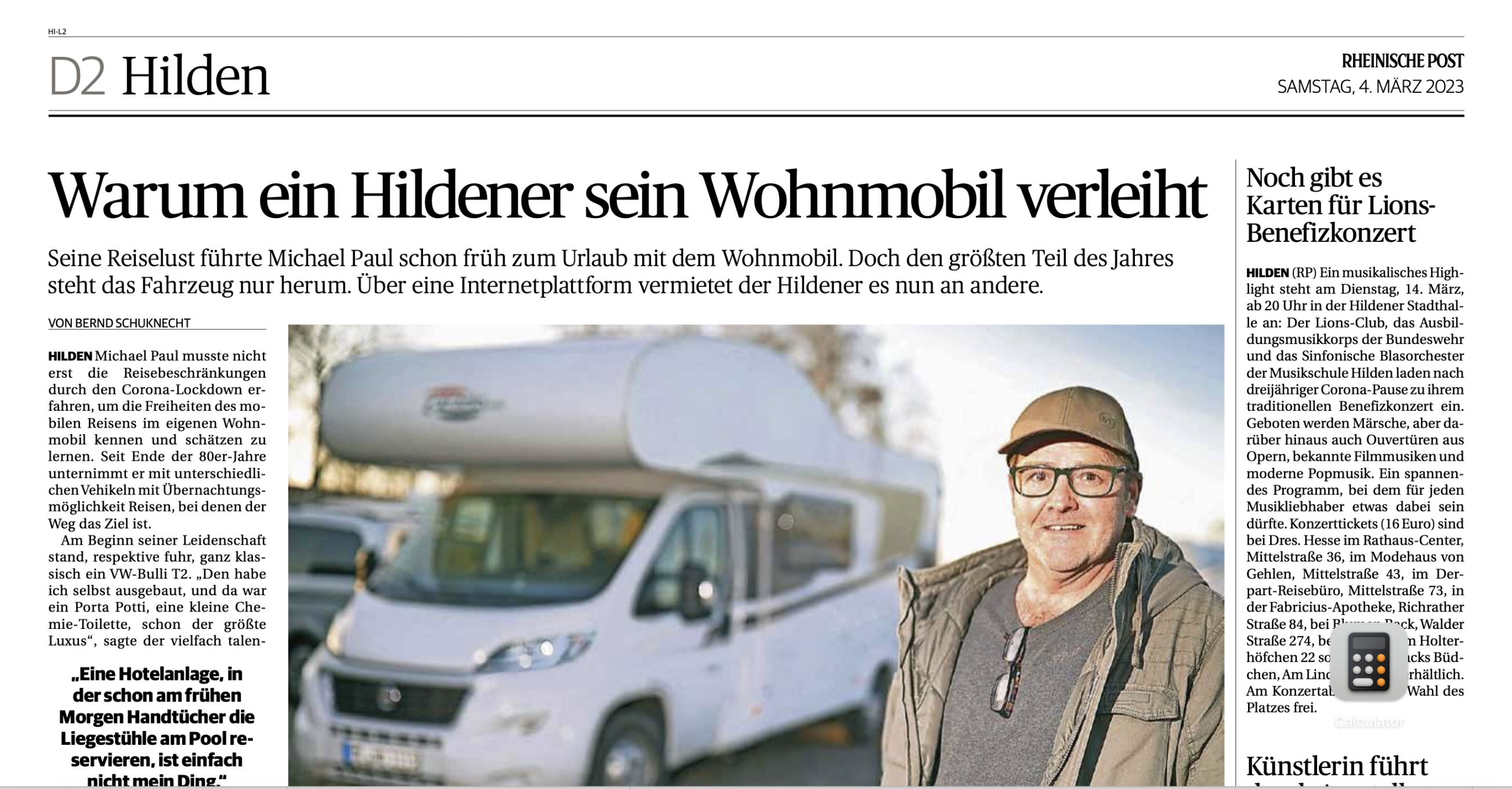 Goboony in der Rheinischen Post