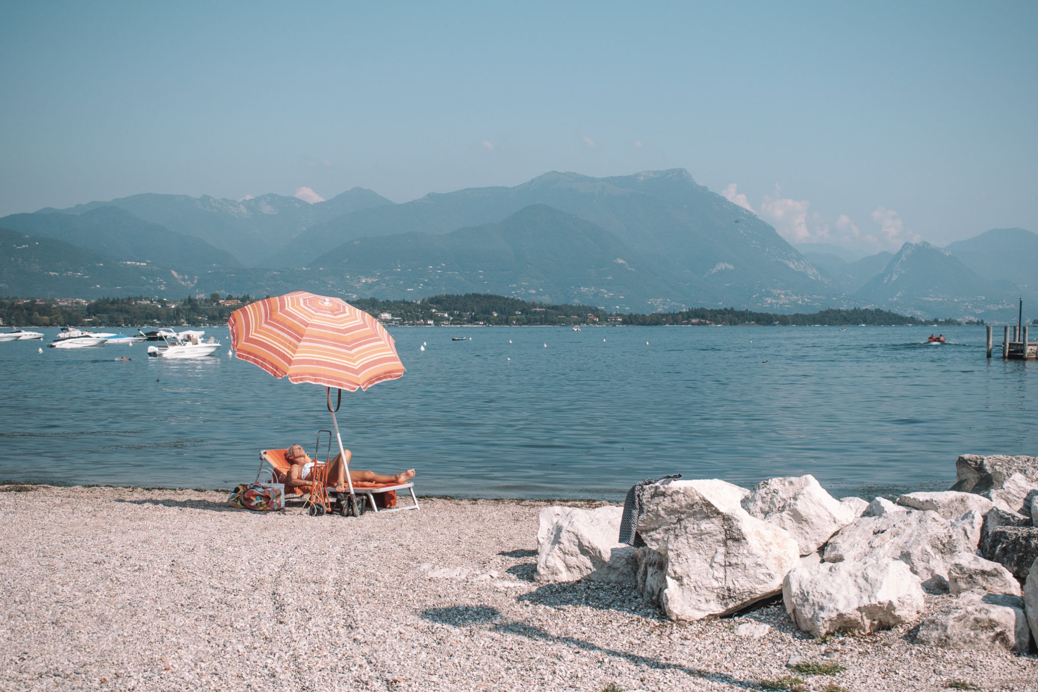 5x Kleine camping Gardameer