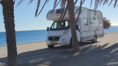 Adriaatje – 6p Adria alcove camper from 2008 The ideal family camper