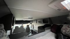 Large camper very spacious boot new looking interior fixed comfy bed.  – 3 berth Peugeot bus from 2007