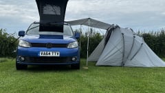 Una – 3 berth Volkswagen Caddy campervan from 2015