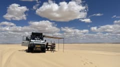 Great adventures with the family, tough Landrover Defender with roof tent