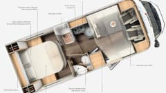 4 berth Sunlight family luxury motorhome