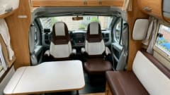 Adriaatje – 6p Adria alcove camper from 2008 The ideal family camper
