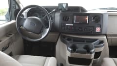 Fleetwood Ford E450 – C driving license. American 9 person big camper hire in the Netherlands