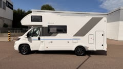 Great Scottish Cruiser – Caravane Fiat 7 couchages avec alcôve à partir de 2021