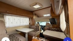 Spacious 6/7 person Ford Rimor Superbridge with all amenities!