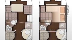 4p 2018 McLouis 473g Carat semi-integrated with pull-down bed