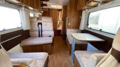 Adventurous family camper with the extra option of a trailer