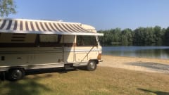 Oldtimer Hymer from 1986 for 4 persons