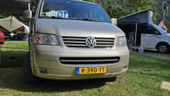 Volkswagen extended camper van sleeps 2 people