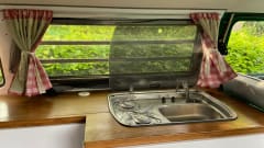 3-seater Volkswagen campervan from 1973