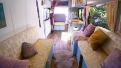 Orla – Off-grid, Heated, 3-Berth Mercedes Camper with Wood Interior & River Table