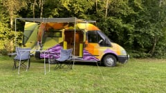 Unique, off-grid Ford Transit for two people