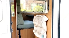 Light and spacious family camper with bunk beds