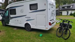 Nice Chausson bus camper with length bed