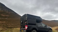 Aéroport d'Inverness - Camping-car TARDIS sur une camionnette