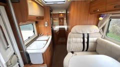 Ellen Mae  – Luxurious and spacious high end 4 berth Hymer A Class Motorhome