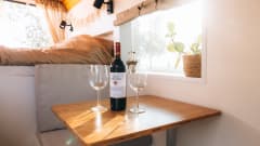 Luxurious campervan with stylish interior