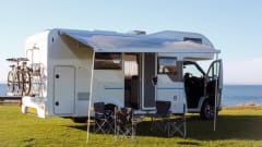 Saltire sunsets Motorhome hire  – 6 berth Fiat alcove from 2021