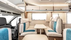 Family – Brand new 7-person alcove camper with bunk beds