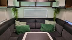 LMC integrated camper with round seating from 2018