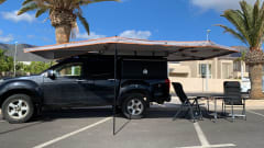 Isuzu D-max 4x4 met 2p. daktent.