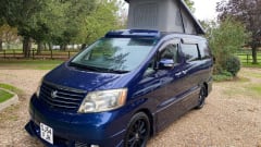 Cyanocitta – Toyota Alphard Campervan, 4WD, 4 seats, 4 berth* with heating,  automatic. 
