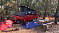 Tracey – Big VW Transporter - sleeps 4 + a child