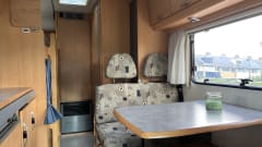 Echte gezinscamper – 6p Hymer alcove from 2000