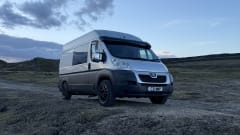 2 berth Peugeot campervan fixed bed