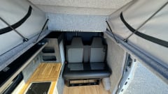 Poppy the pop top – 2 berth + 2 Kids Ford camper van 2018