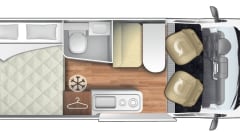 Bij deze verhuur ik mijn gloed nieuwe mobilhome 