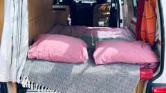 Compact extended Volkswagen with lifting roof