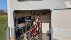 luxury hymer B514 with XXL garage