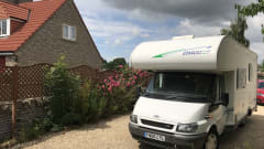 4 berth Chausson, main bed over cab