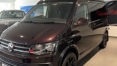 Biscy – 4 berth VW Campervan (Gas stove, 2 double beds, & gated car storage)