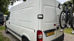 Atmospheric self-build camper van for 2 people (+ baby/small child)