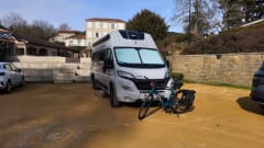 Off-grid campervan with lift-up bed, large garage 2024