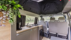 Blue 4p Volkswagen bus 