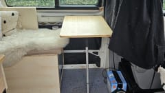 Walter de witte bus – Camping-car Volkswagen Zelfbouw (verhoogd et verlengd)